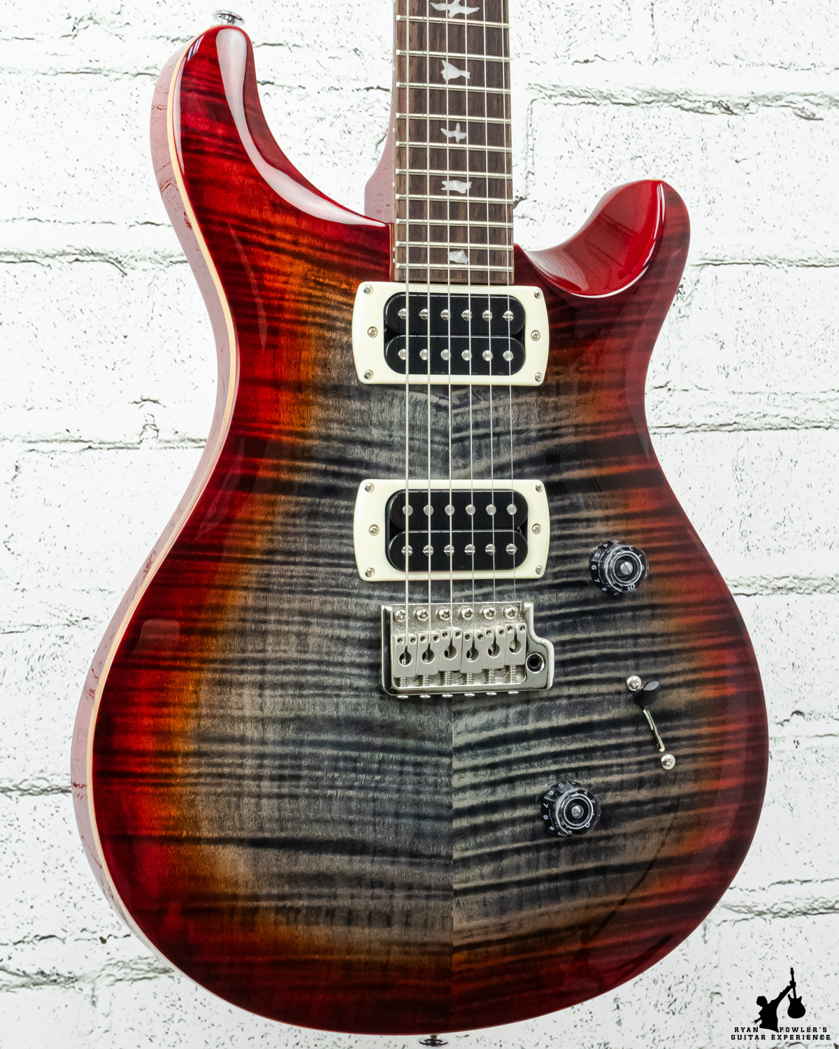 PRS SE Custom 24 Charcoal Cherry Burst w/ Bag