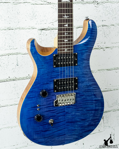 PRS SE Custom 24-08 Left Handed Faded Blue w/ bag (#8006) - Ryan