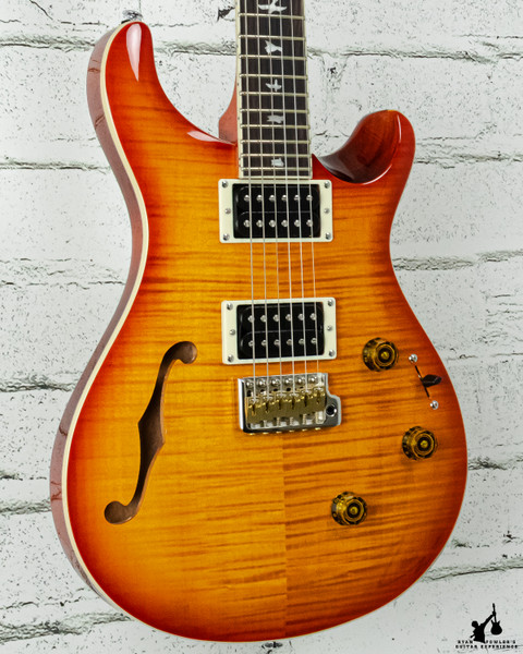 PRS SE Custom 24 Semi-Hollow Piezo Vintage Sunburst w/ bag (#6711)