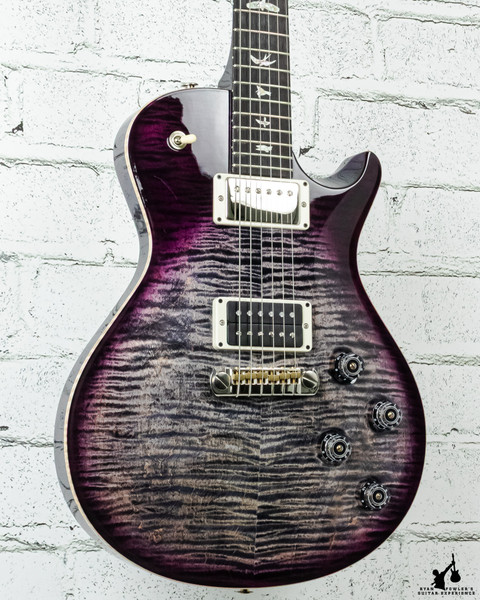 PRS Tremonti Signature Custom Color Charcoal Purple Burst, Candy Metallic Purple Back w/ Case (#6733) FLOOR DEMO