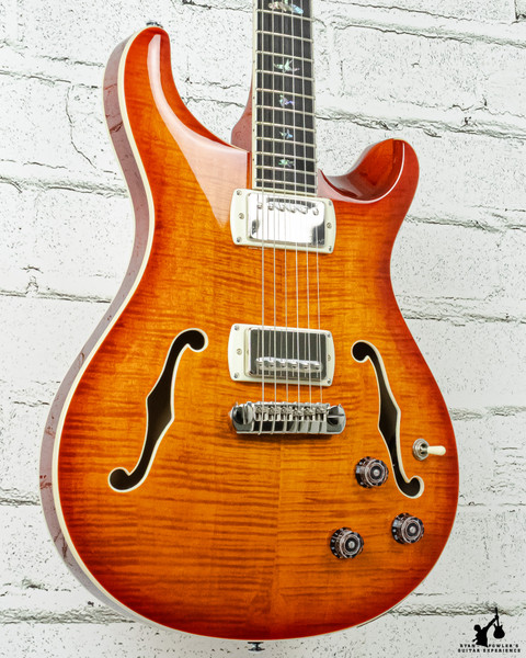 PRS SE Hollowbody II Piezo Electric Guitar Vintage Sunburst w/ Case (#6461)