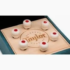 Taylor Bone Bridge Pin Set White w/ Red Opal 7260-4