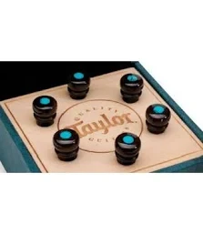 Taylor Bone Bridge Pin Set Brown w/ Turquoise 7260-8