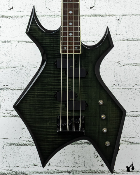 2000 B.C. Rich Warlock Neck-Thru Bass w/EMG's