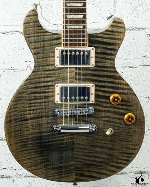 1998 Gibson Les Paul Standard DC Double Cutaway Trans Black w/ OHSC