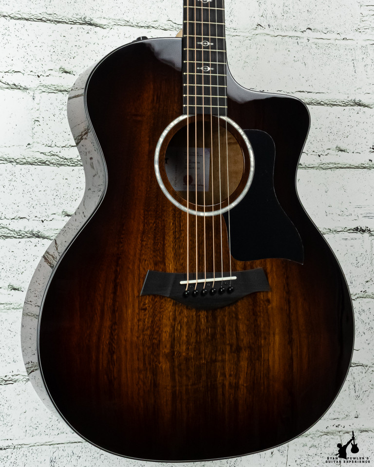Taylor 224ce-K DLX Shaded Edgeburst, Layered Koa Back and Sides (#4388)