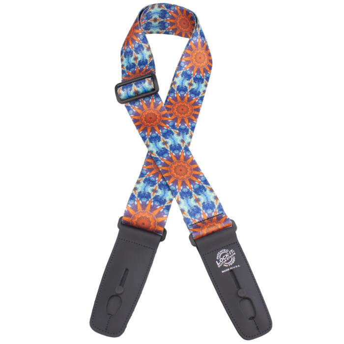 Lock It Straps LIS-110-S70 Poly Plush Blue Psychedelic