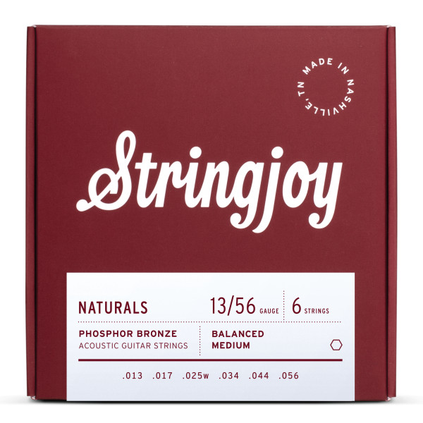 Stringjoy Naturals 13-56 Medium Phosphor Bronze