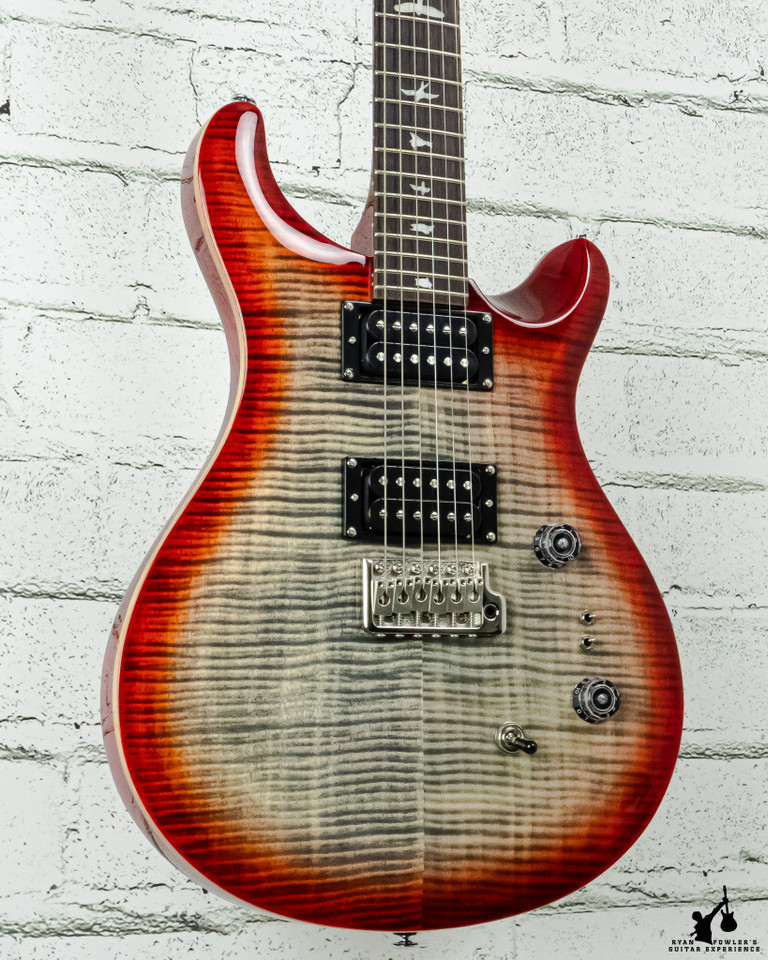 PRS SE Custom 24-08 Charcoal Cherry Burst w/ bag (#3769)