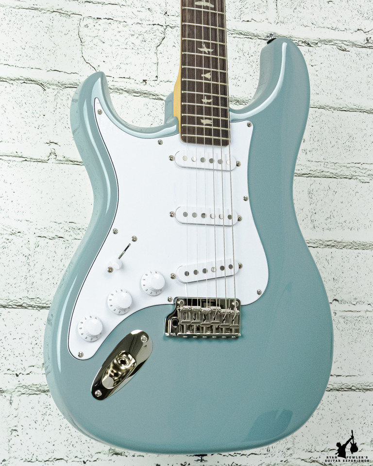 PRS SE Silver Sky Stone Blue Lefty w/ bag