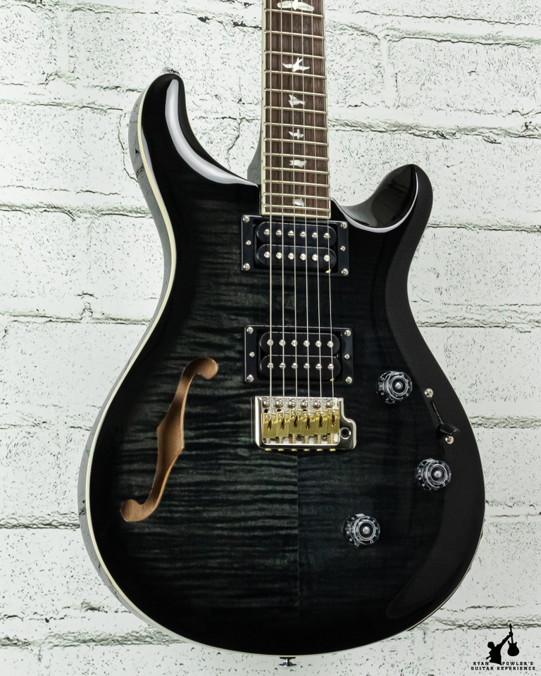 PRS SE Custom 24 Semi-Hollow Piezo Charcoal Burst w/ bag (#6521)