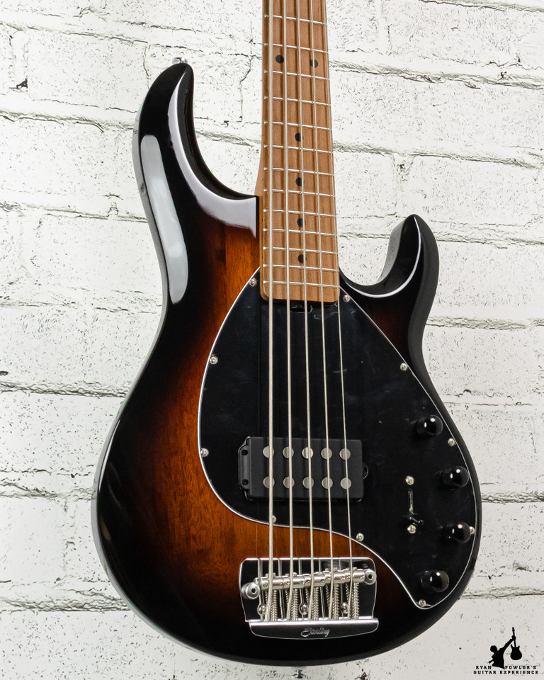Sterling By Music Man StingRay RAY35 5 String Vintage Sunburst