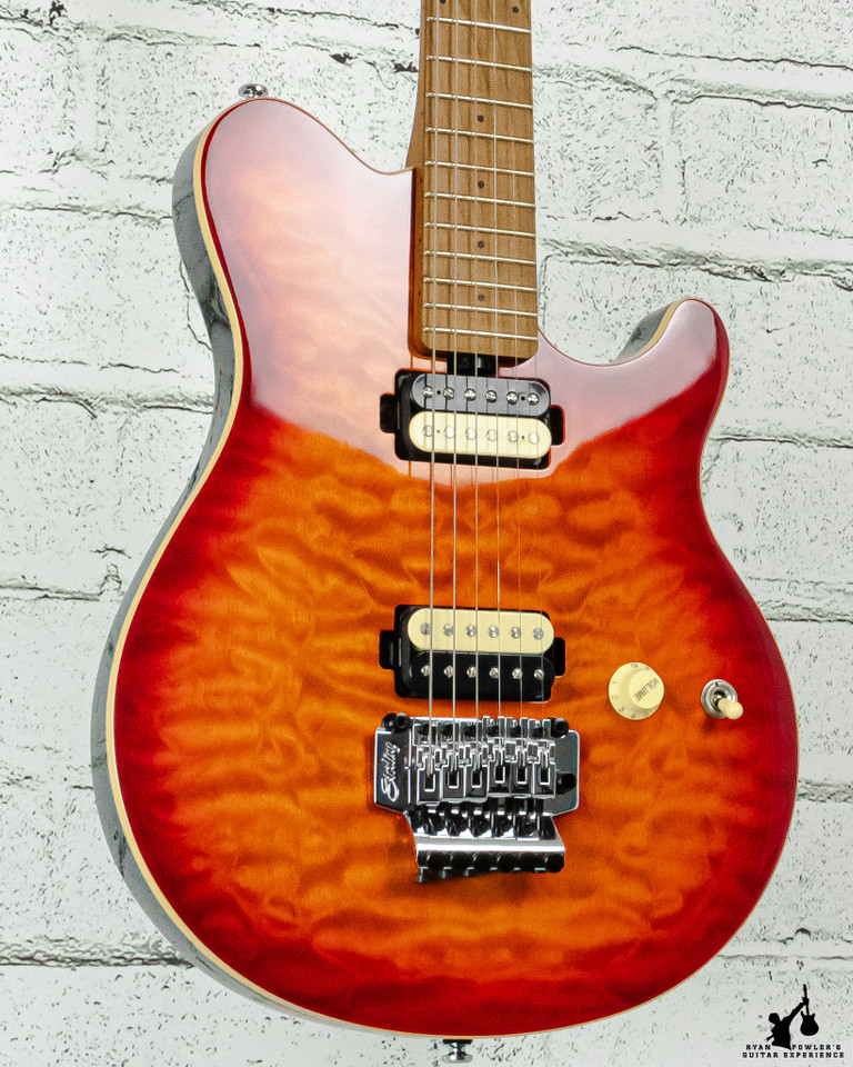 Sterling By Music Man Axis Quilted Maple Electric Guitar - Lava Burst (#7715)