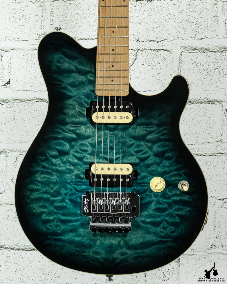 Sterling By Music Man Axis Quilted Maple Electric Guitar - Neptune Blue (#7718)