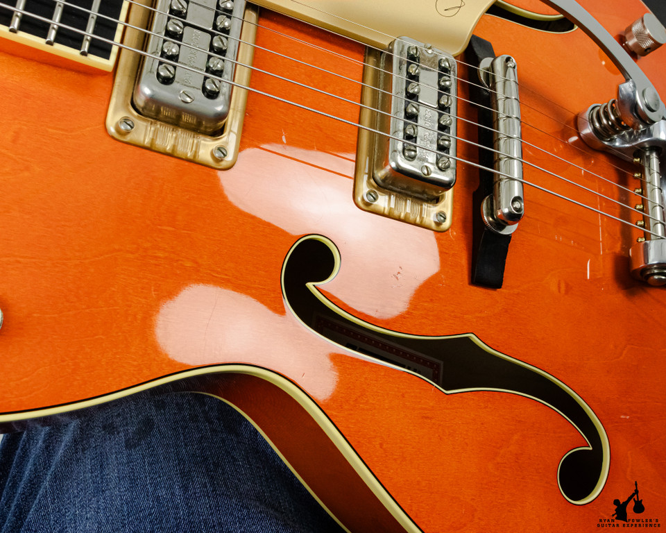 2011 Gretsch G6120SSLVO Brian Setzer Nashville TV Jones Electric Guitar Orange w/OHSC