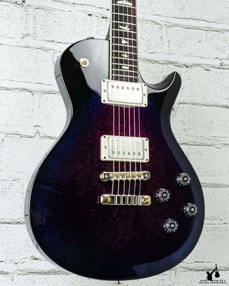PRS S2 McCarty 594 Singlecut Custom Color Violet Crackle Burst w/ Bag (#7148)