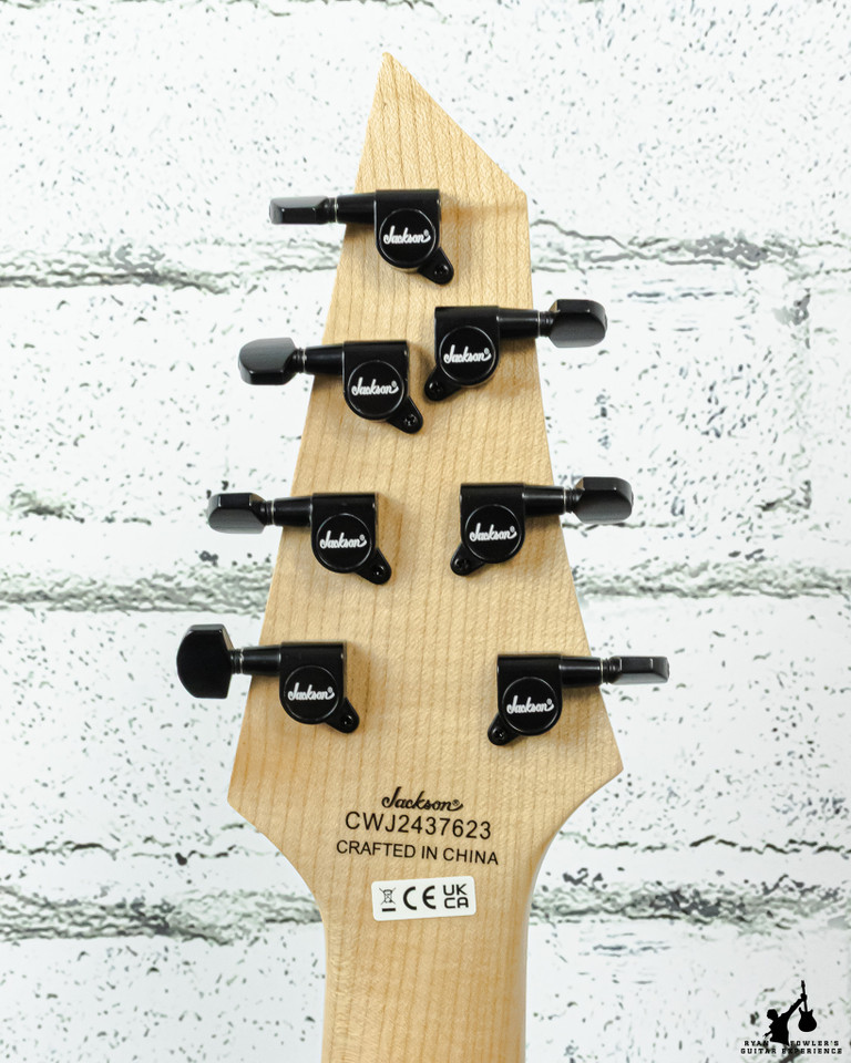 Jackson JS22Q-7 Quilt Top Charcoal Burst 7 String w/ Bag