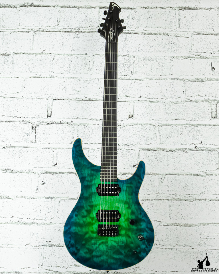 Acacia Legend Blue/Green Burst w/ Case