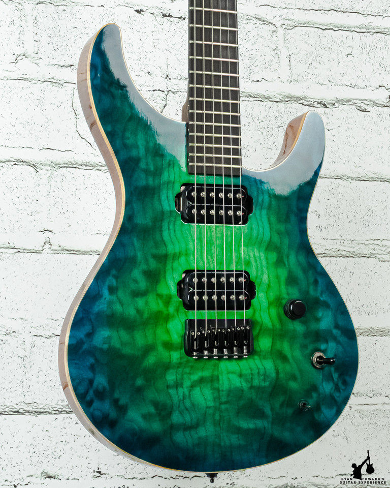 Acacia Legend Blue/Green Burst w/ Case