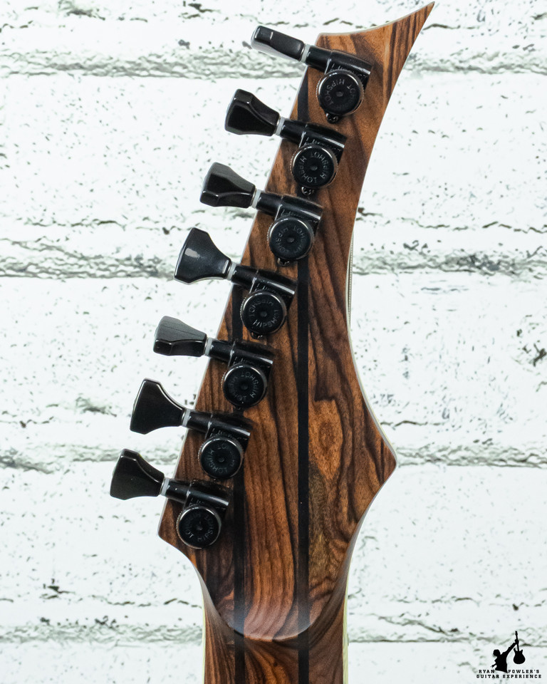 Skervesen Raptor 7 Burl Top, Two Tone Fretboard w/ OHSC