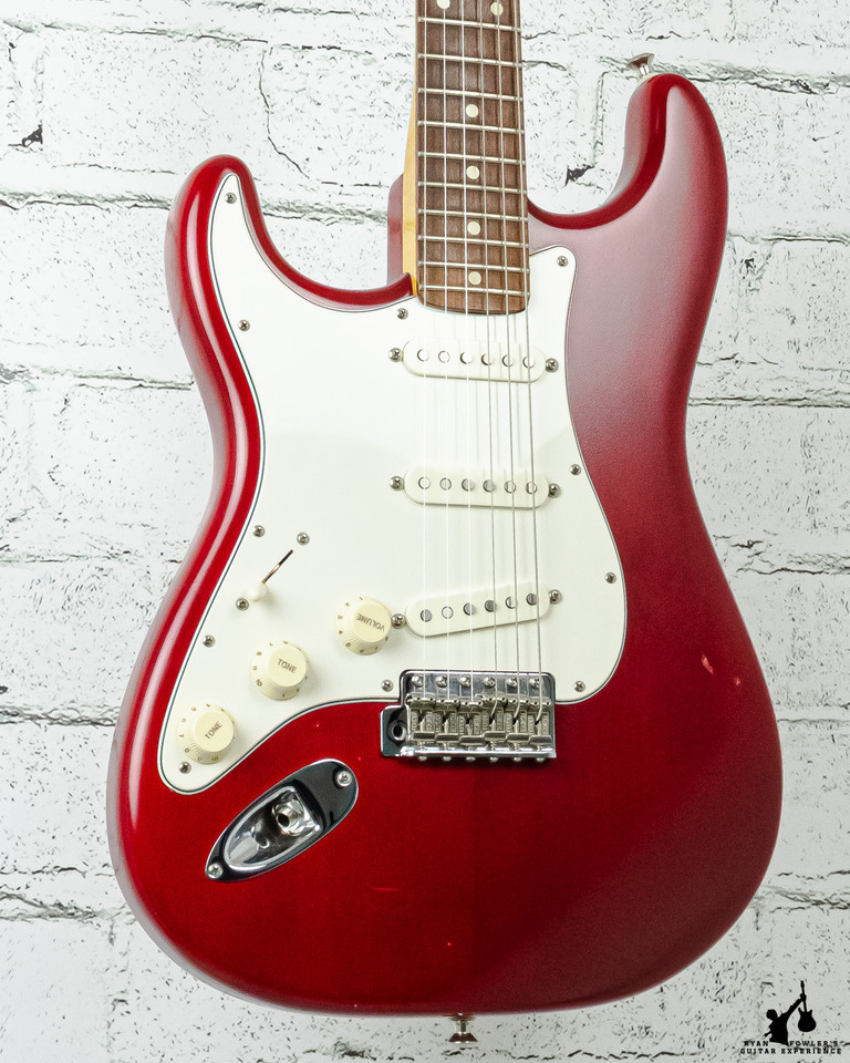 Warmoth/Fender Partscaster Left Handed Transparent Red