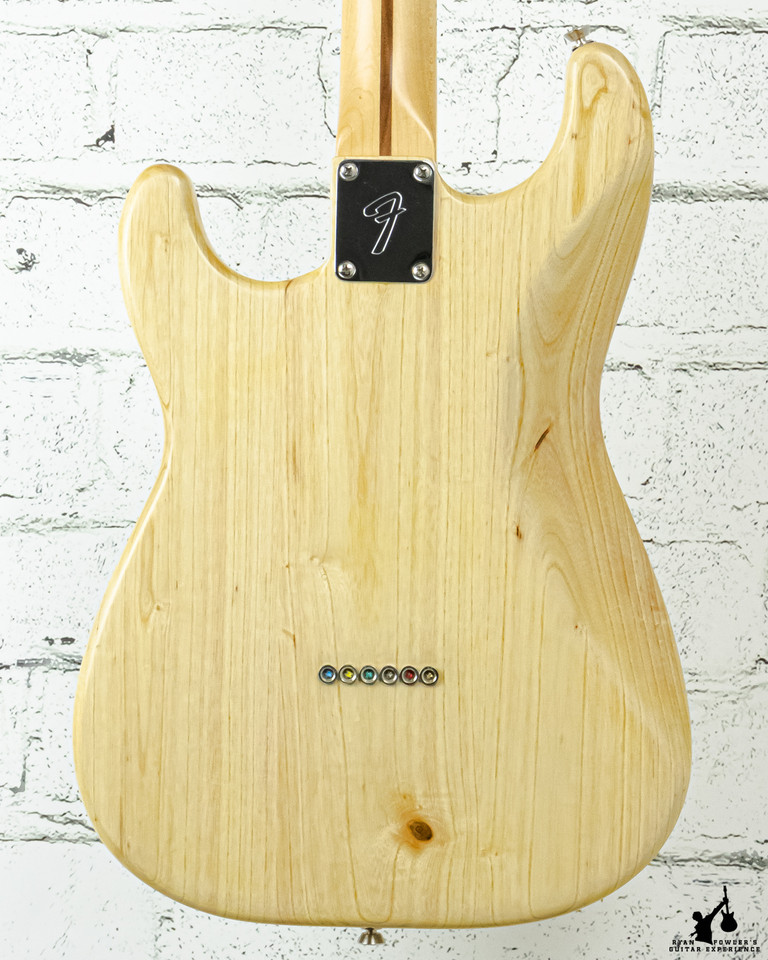 Stratocaster Partscaster Fender USA Neck w/ Off-Brand Natural Ash Body & Fender Hardware w/HSC