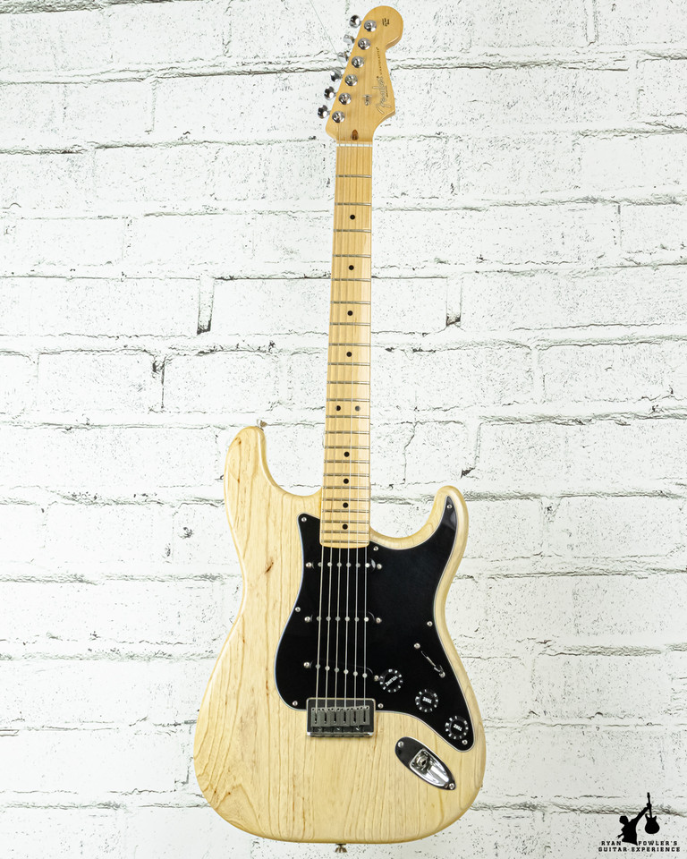 Stratocaster Partscaster Fender USA Neck w/ Off-Brand Natural Ash Body & Fender Hardware w/HSC