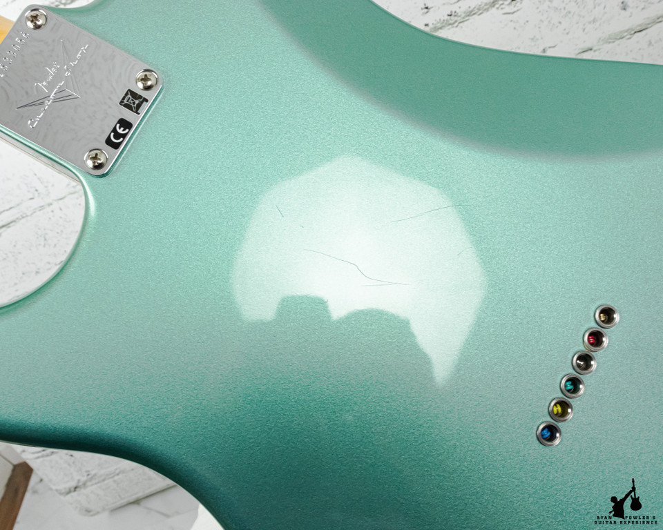 Stratocaster Partscaster Fender MIM Vintage Reissue Neck w/ Fender USA Body Metallic Blue & Fender Hardware w/HSC