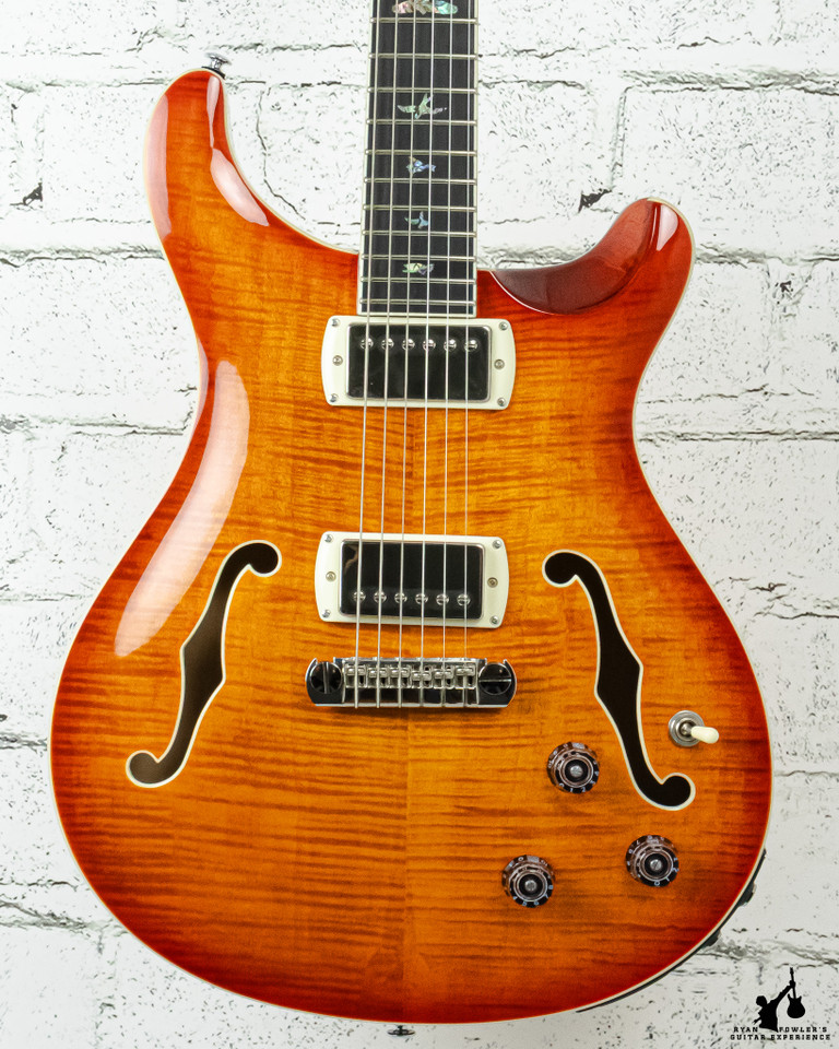 PRS SE Hollowbody II Piezo Electric Guitar Vintage Sunburst w/ Case (#6461)