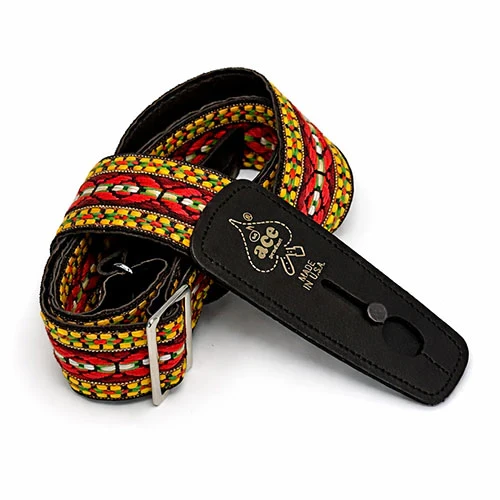 Lock-It Straps Bohemian Red DN-ACEPRO-4 Ace Vintage Reissue Pro Strap