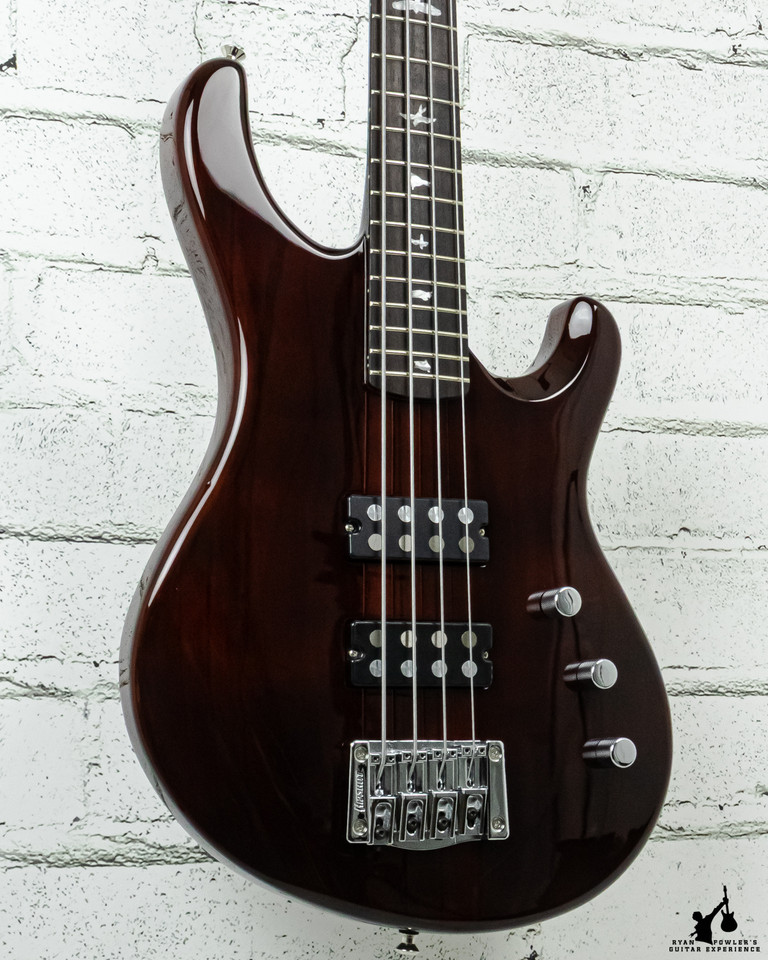 PRS SE Kingfisher Bass Natural Dark Brown w/hsc