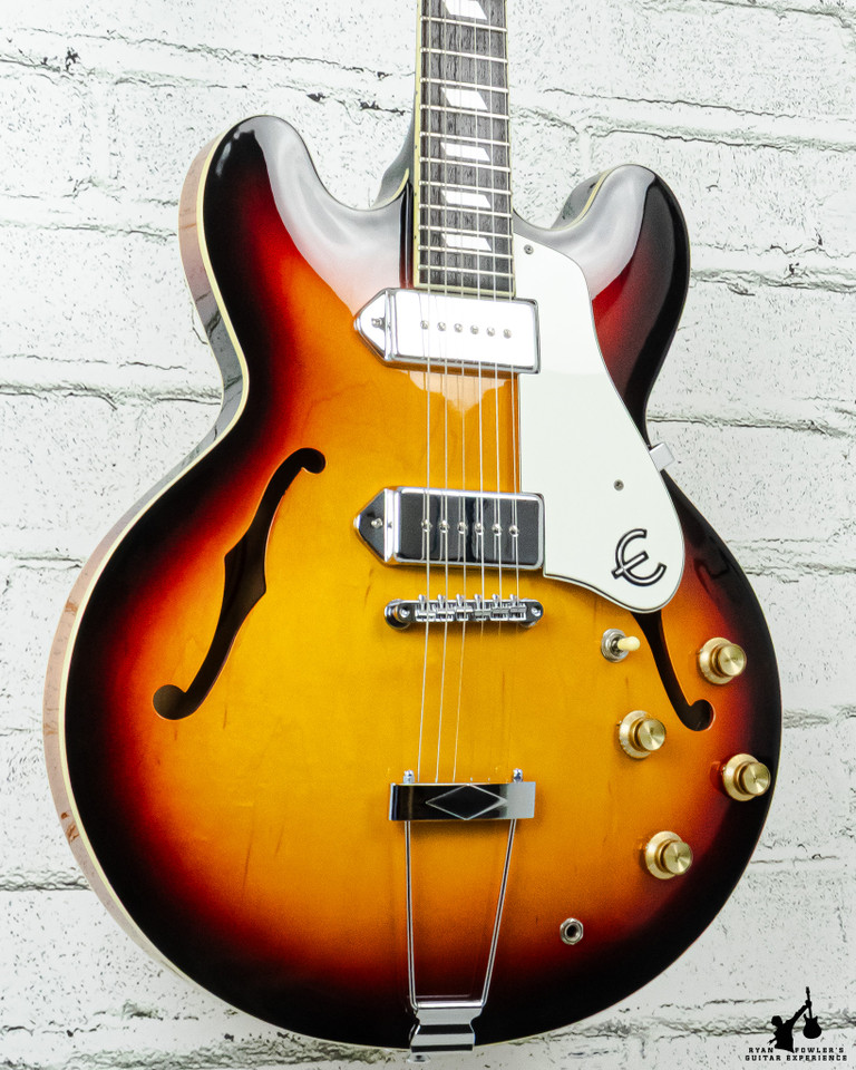 2000s Epiphone Peerless Casino Sunburst w/ Epi HSC (Professional Headstock Repair)