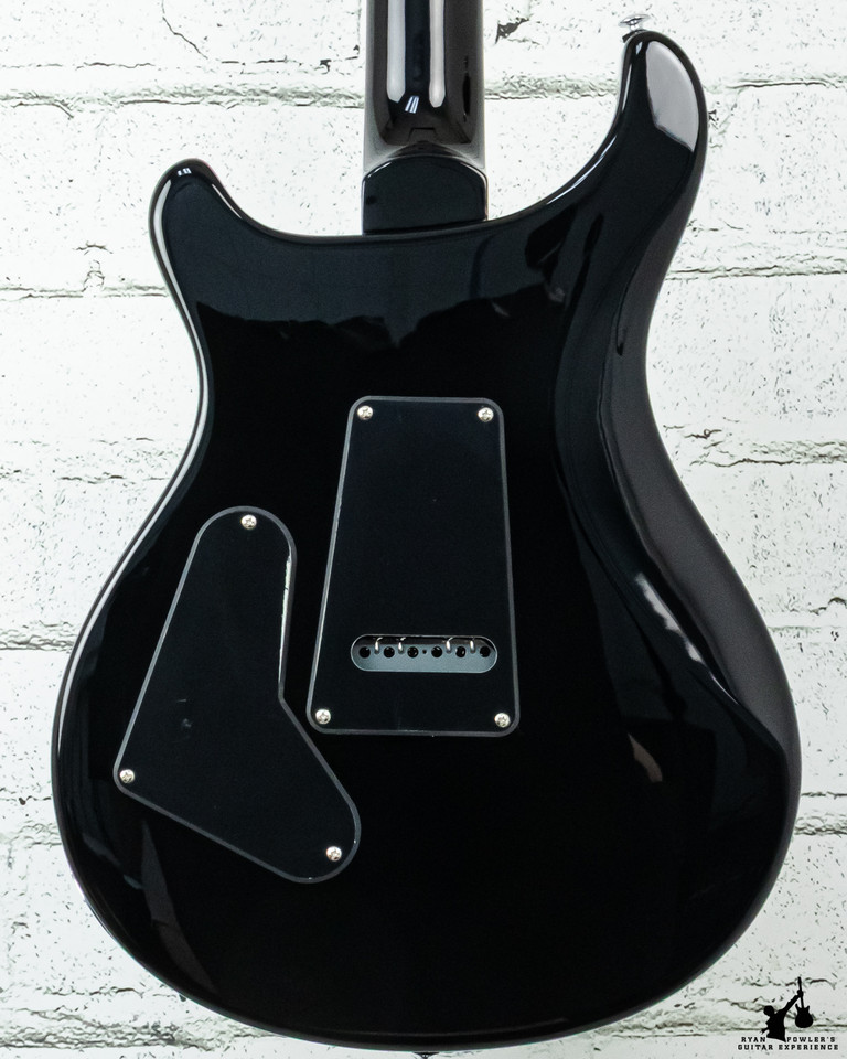 PRS SE Custom 24 Quilt Electric Guitar Teal Black w/ Bag (#5416)