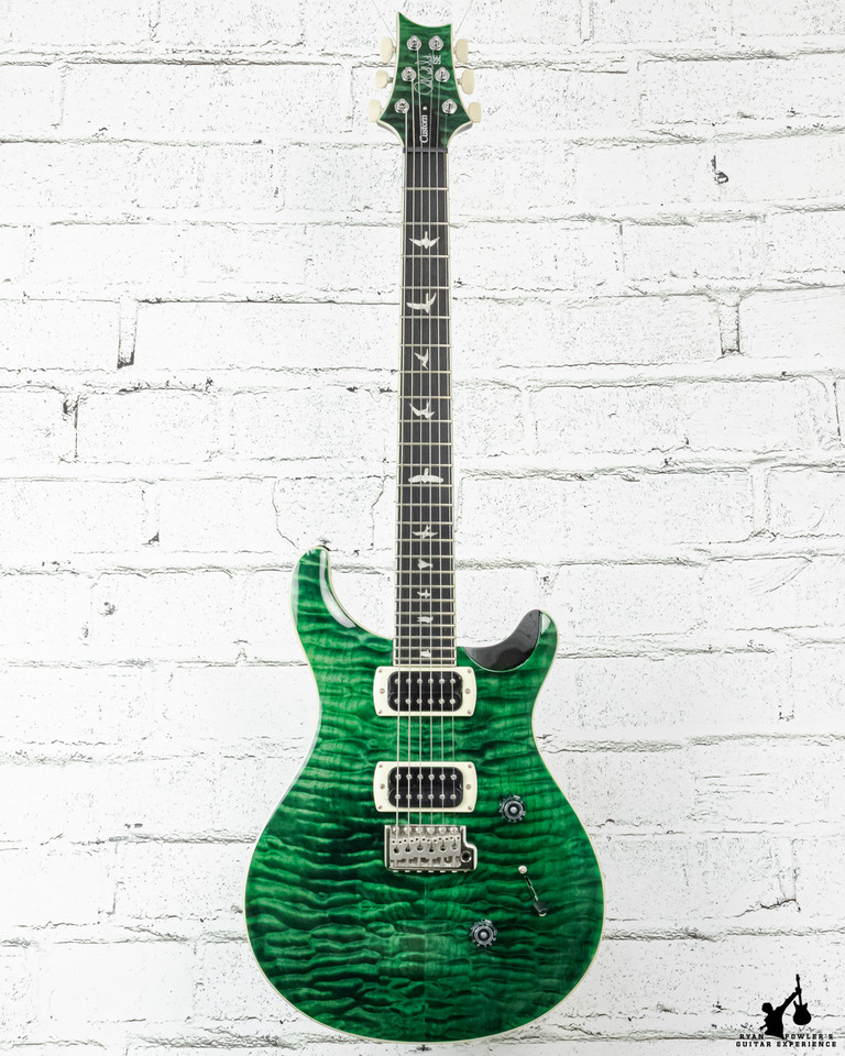 PRS SE Custom 24 Quilt Electric Guitar Teal Black w/ Bag (#5416)
