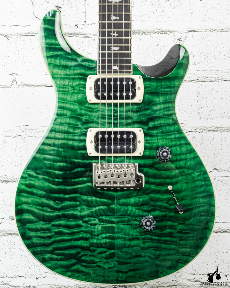 PRS SE Custom 24 Quilt Electric Guitar Teal Black w/ Bag (#5416)
