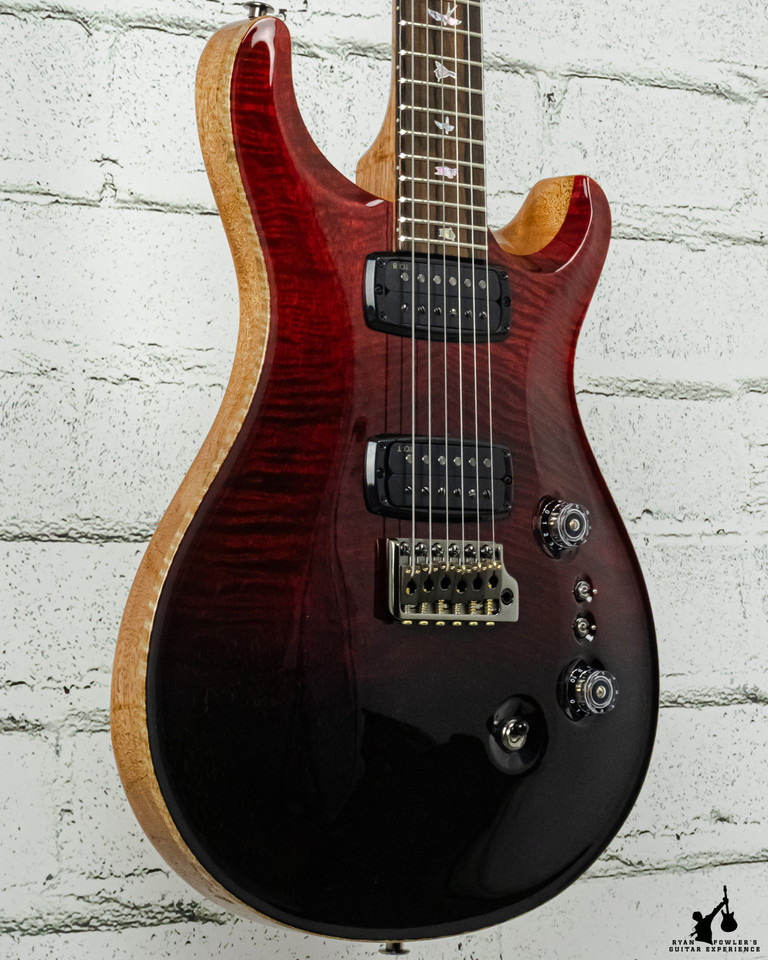 PRS Custom 24-08 Mango Top Fire Red/Gray Black Fade w/OHSC (#0779)