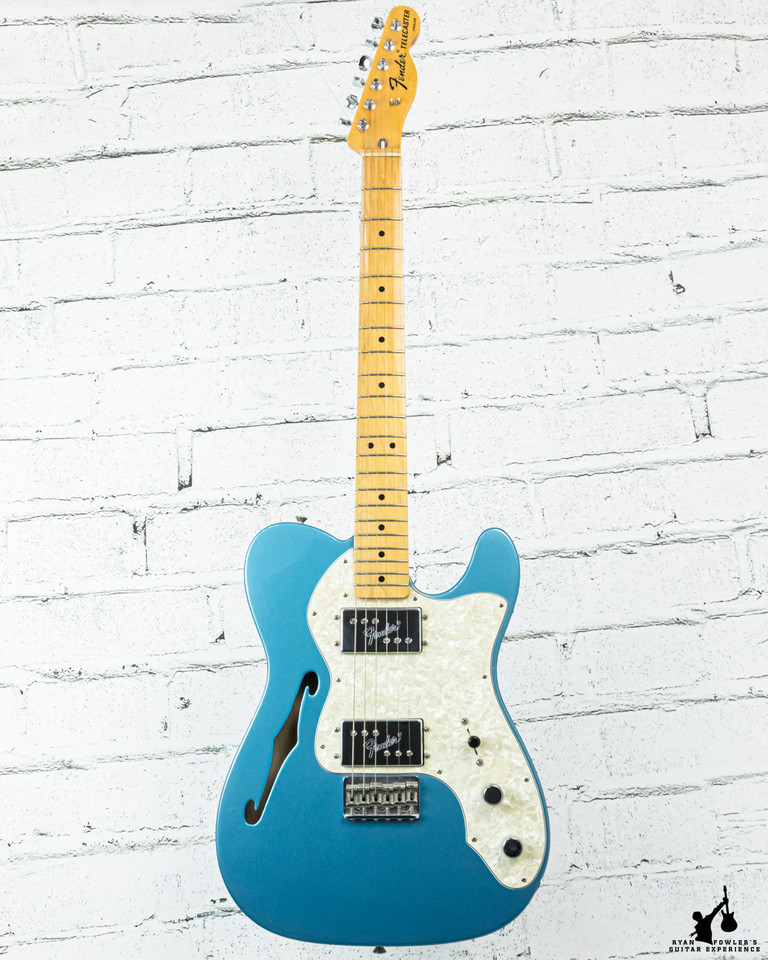 2002 Fender 1972 Tele Thinline Lake Placid Blue w/ Bag