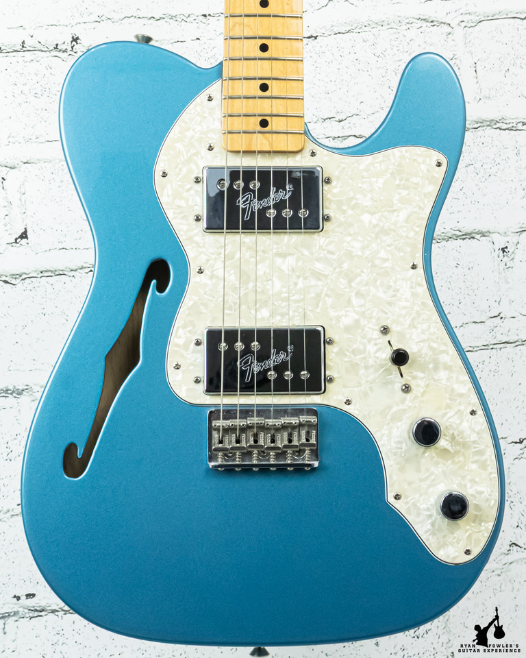 2002 Fender 1972 Tele Thinline Lake Placid Blue w/ Bag