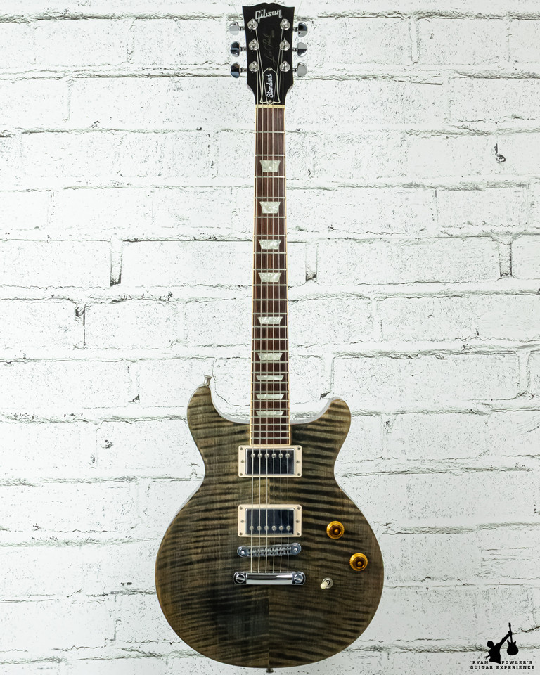 1998 Gibson Les Paul Standard DC Double Cutaway Trans Black w/ OHSC