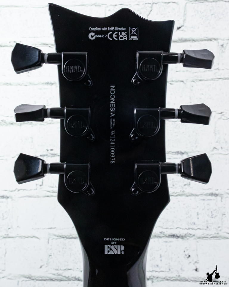 ESP LTD EC-256 Silver Sunburst Teardrop