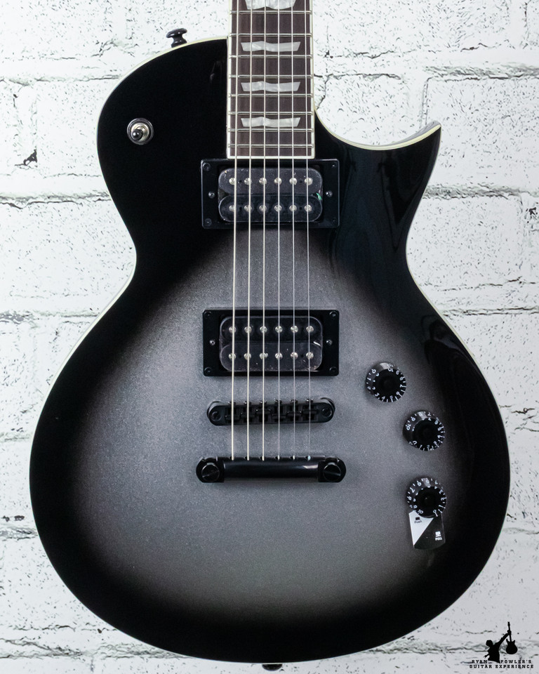 ESP LTD EC-256 Silver Sunburst Teardrop
