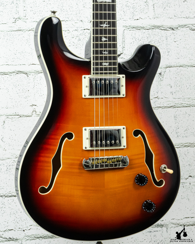2020 PRS SE Hollowbody II Tri-color Burst w/bag