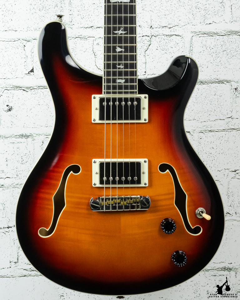 2020 PRS SE Hollowbody II Tri-color Burst w/bag