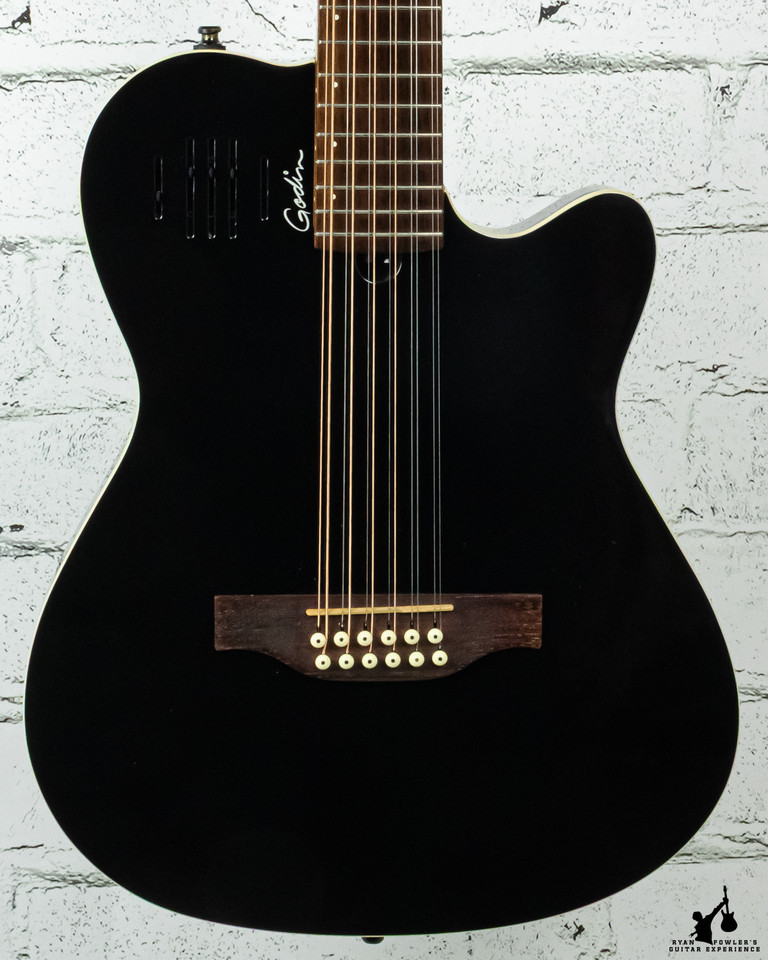 Godin A12 12 String Black w/ Bag