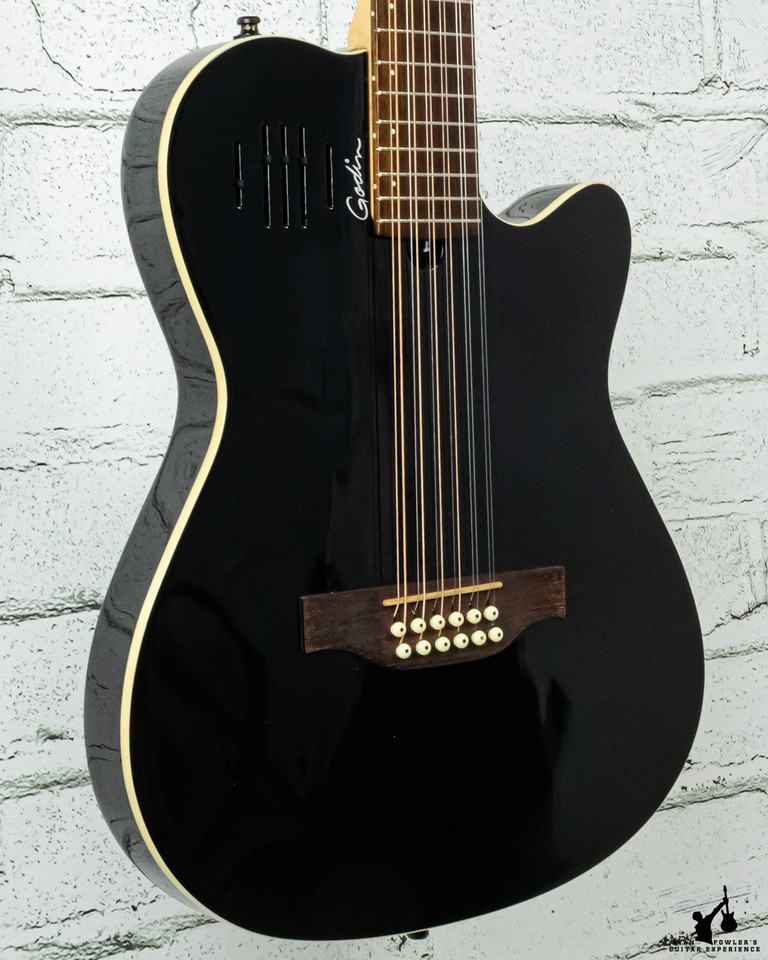 Godin A12 12 String Black w/ Bag