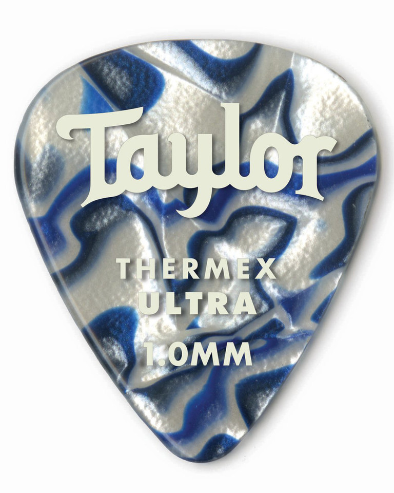 Taylor 80726 Premium 351 Thermex Ultra Picks Blue Swirl 1.00mm