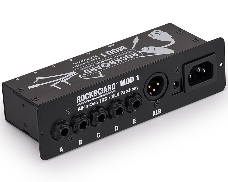 RockBoard MOD 1 V2 All-in-one Patchbay - TRS, XLR, IEC, & Barrel