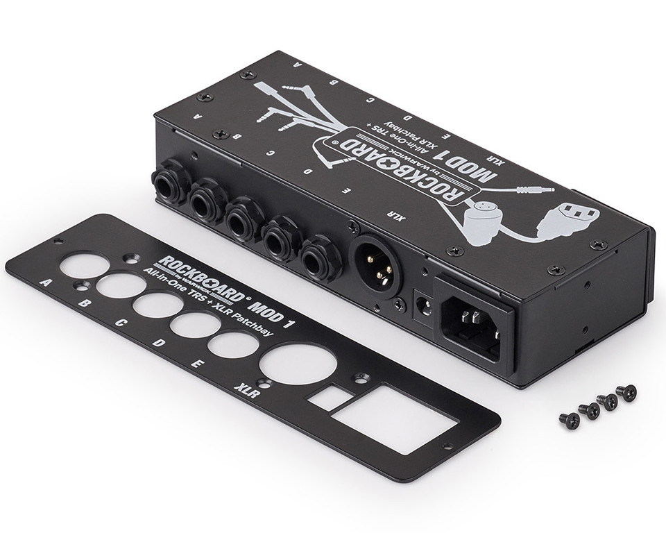 RockBoard MOD 1 V2 All-in-one Patchbay - TRS, XLR, IEC, & Barrel