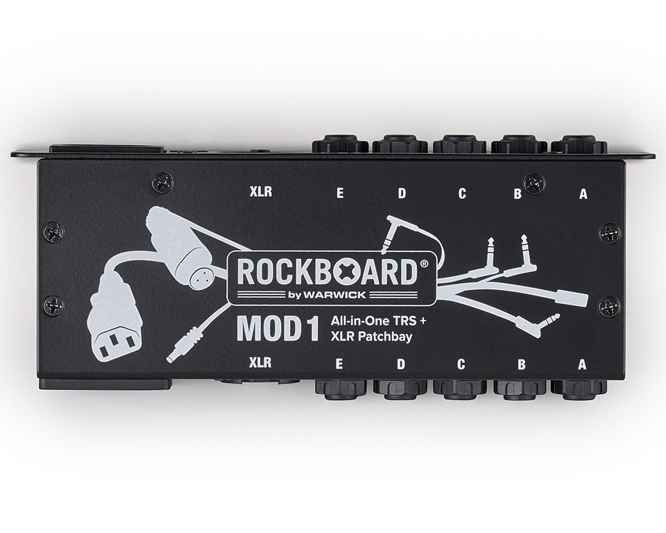 RockBoard MOD 1 V2 All-in-one Patchbay - TRS, XLR, IEC, & Barrel