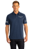 AQD-K574-EMB-BT-OPS: (Boat OPS Only) Mens Digi Navy Heather Performance Polo 